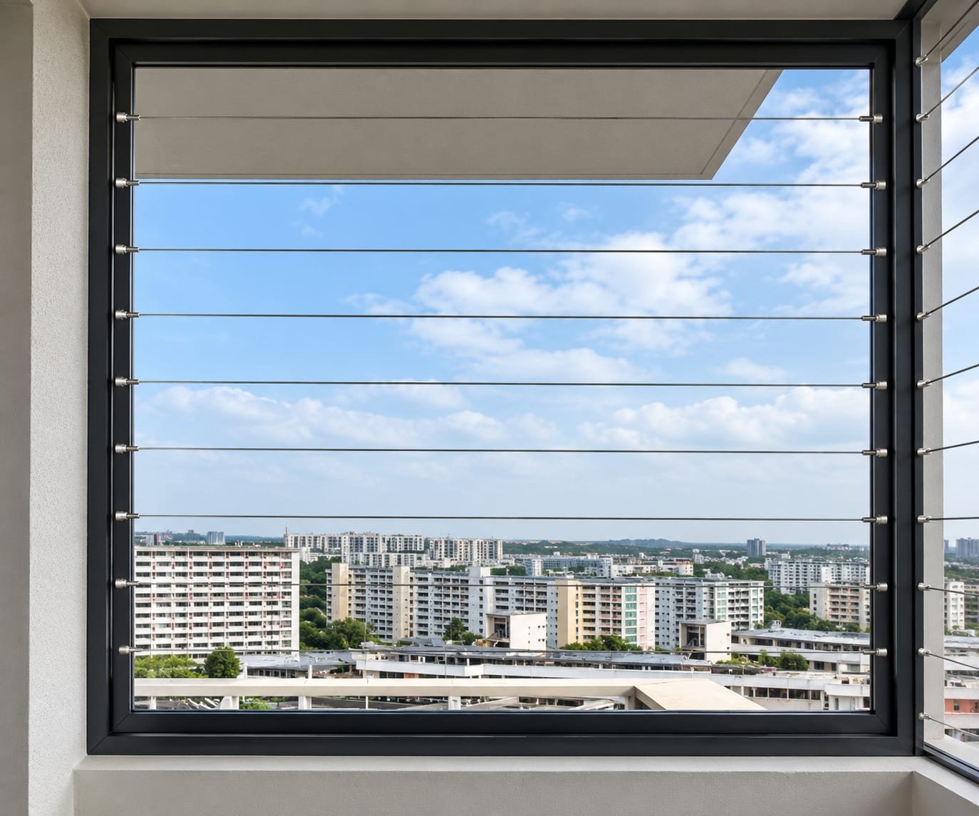 Fixed Frame Invisible Grills Chennai